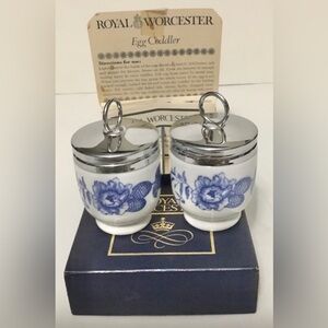Vintage Rare Royal Worcester ‘Rhapsody’ Egg Coddlers